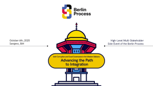 Sarajevo to Host Regional Meeting within the Berlin Process:  Anti-Corruption for Good Governance in the Western Balkans